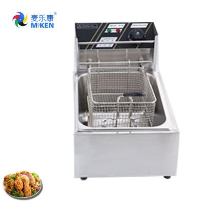 China MK-81 Hot Sale Commercial Electric Fryer High Quality Electric Stainless Steel Deep Fryer Machine With Potato Chips For Sale for sale