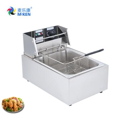 China MK-81 Hot Sale Commercial Electric Fryer High Quality Electric Stainless Steel Deep Fryer Machine With Potato Chips For Sale for sale