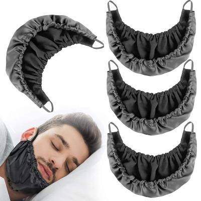 China Protect Hot Sale Logo Satin Beard Bandana Double Custom Made And Face Guard Single Layer Beard Cover Cap Beard Bib Apron For Men for sale