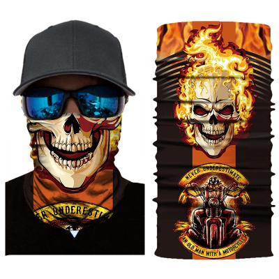 China Balaclava Magic Bandanas Face Mask Motorcycle Neck Protective Skull Scarf Outdoor Sports Cycling Increasing Unisex Multifunctional Neck Tube Headband for sale