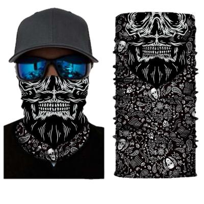 China Multi-Function Magic 3D Neck Protective Neck Cuff Face Mask Balaclava Women Bandanas Cycling Increasing Tube Scarf Men Halloween Headband for sale