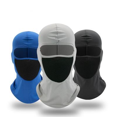 China breathable & Mesh Face Shield Hat Cycling Protective Summer Balaclava Motorcycle Full Face Hole Winter Warm Outdoor UV Hat Waterproof One For Women Men for sale