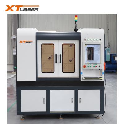 China Mini Laser CUT 600x600mm CNC Fiber Laser Cutting Machine, Full Cover Metal Cutting High Level Laser Machine for sale