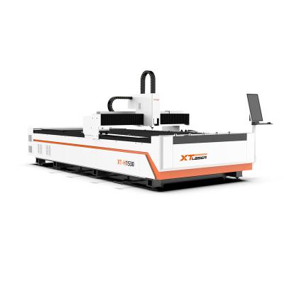 China 3000w high speed water cooled fiber laser cutting machine steel laser cutting machine with cheap price for sale