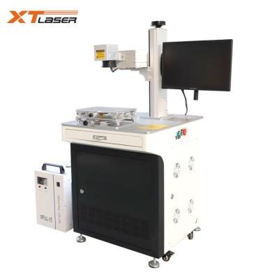 China Laser Marking Plastic Glass Desktop UV Laser Marking Machine With 100*100mm Marking Area for sale