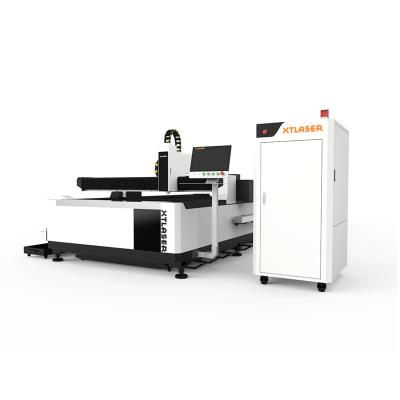 China Water Cooled Laser Source 1000w 2000w 3000w Fiber Laser Cutting Machine For Metal With CE for sale