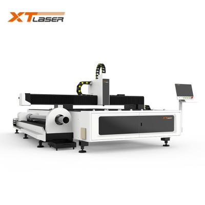 China 3kw IPG 1530HT XTLASER water cooled aluminum fiber laser table plate pipe tube laser cutter for sale for sale