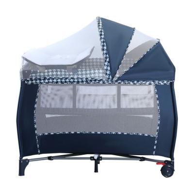 China Modern High Quality Portable Folding Multifunctional Baby Playard Crib Travel Crib Baby Playard Hutch for sale