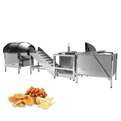 China Factory French Fries Machine Electric Fryer Continuous Deep Fryer Semi Automatic Production Line for sale