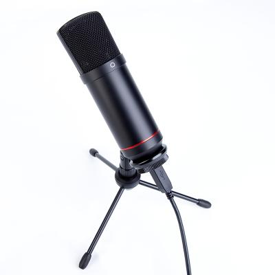 China Cardioid Microphone with Studio Desktop Recording Kit Vlog Condenser Gaming USB Broadcast Microphone for Streaming for sale