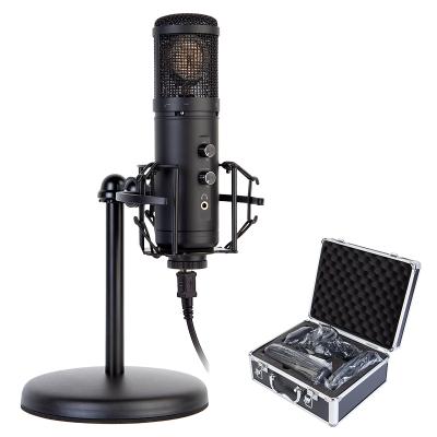 China Cardioid Microphone with Professional Desktop Kit Studio 34mm Diaphragm USB Recording Condenser Microphone for Podcast for sale