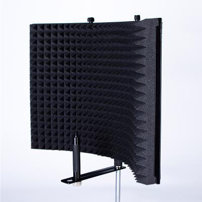 China Studio Recording Professional Foldable Adjustable 3 Panel Microphone Isolation Recording Shield For Studio for sale