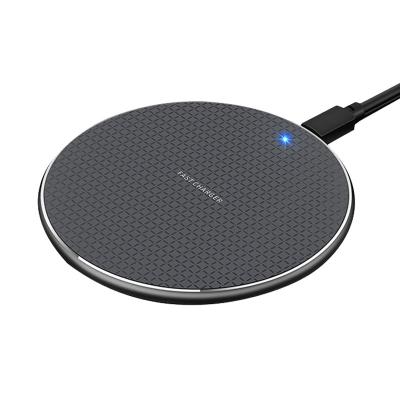 China With Round LED Indicator Function Design Factory Price Qi New K8 Charging Ultra Thin 10W Universal Phone Fast Wireless Charger Pad For Samsung For Iphone for sale