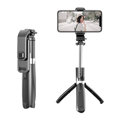 China Foldable Portable Multifunctional Live Streaming Phone Tripod Selfie Phone Tripod Stand 360 Universal Rotation Stick for SmartPhones for sale