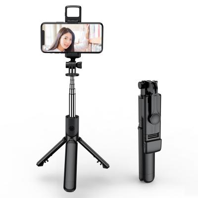 China Universal Phone Tripod Holder All in One Live Broadcast Phone Universal Handheld Travel Bracket Portable Selfie Stick Tripod for sale