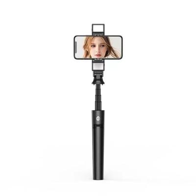 China Selfie\Live\Group Photo\Mobile Phone Stand New Flexible Radio Fill Light Monopod Selfie Stick Portable Foldable Extendable Handheld Tripod For Phone for sale