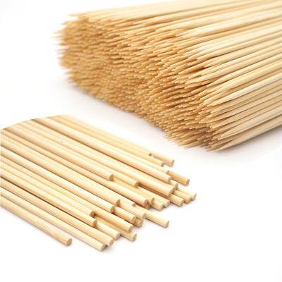 China Thermal Resistance Round Kebab Bamboo Skewer Stick China Factory Bamboo Skewer Stick BBQ Stick for sale