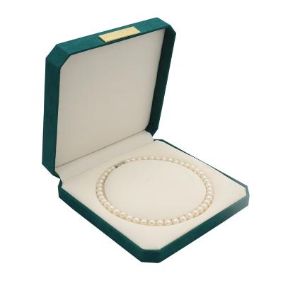 China PU Leather Large Custom Logo Leather Necklace Boxes Packaging Boxes Jewelry Necklace for sale