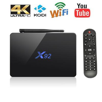 Cina ROM 2GB RAM di Amlogic S912 16GB della scatola di Android TV del centro di Octa del giocatore di media X92 in vendita