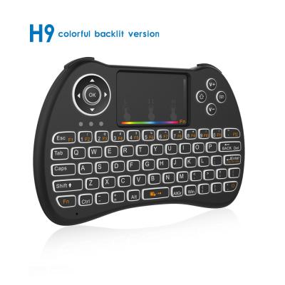 China USB Mini Wireless Keyboard Mouse Combo H9 With Sensitive Multi - Touchpad for sale