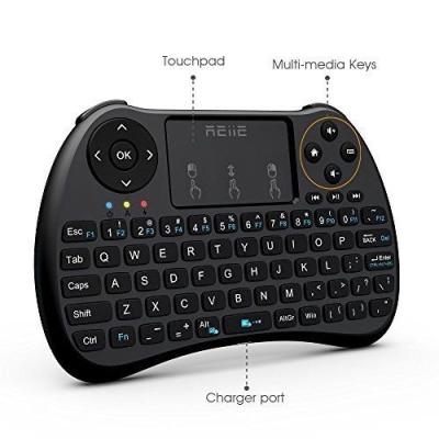 China Colorful Backlit H9 Mini Wireless Keyboard And Mouse With Touchpad / TV Box / PC for sale