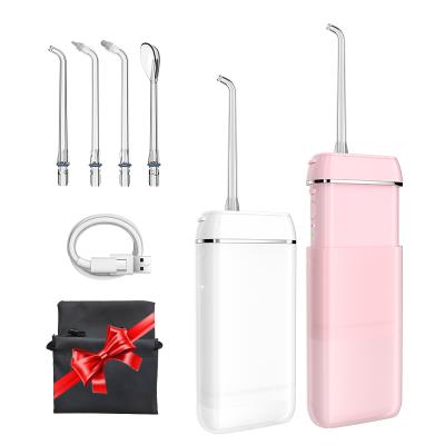 China Wireless Recharged Mini Hotel Tooth Cleaner Irrigator Water Ultra Jet Dental Floss Water Fosser for sale