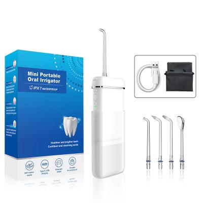 China Hotel high pressure water pik portable wireless waterproof full dental oral irrigator with travel bag for sale