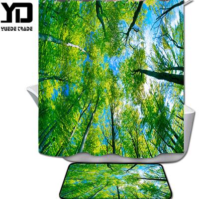 China Customized Sustainable Quality Hotel Clean Shower Curtain With Cheapest Price for sale