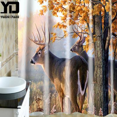 China Factory Sale Hot Direct Sustainable Polyester Waterproof Tradition African Shower Curtain for sale