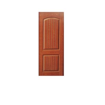 China Modern melamine and wood veneer hdf molded door skin for sale