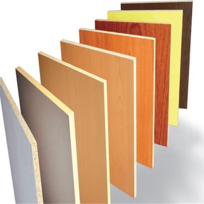 China Environmental Friendly Double Sides Melamine Color Faced To Partical Board for sale