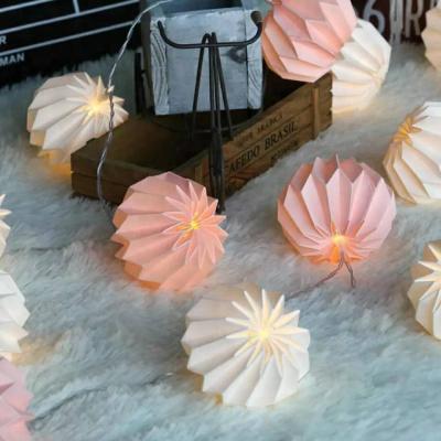 China ALWAYS Modern Factory Selling Merry Christmas Party Battery Operated Origami LED String Lights for sale