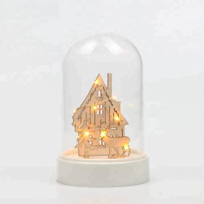 China ALWAYS Decorative Modern Christmas LED Glass Bottle Light for sale