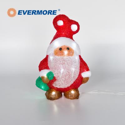 China Holiday Decoration Factory ALWAYS Selling Christmas LED Santa Claus Acrylic Lights Outdoor Indoor Decoration for sale