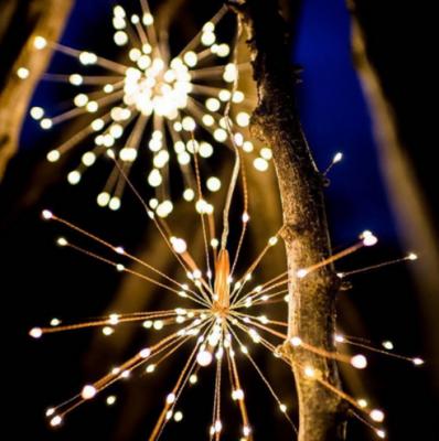 China Outdoor Decoration Party Christmas Solar Power Starburst Tree Wedding ALWAYS Led Firework Lights for sale