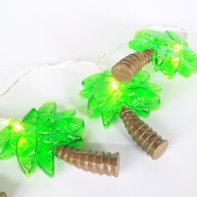 China String Lights Party Decoration 10 Piece Led Coconut Battery Operated Led Palm Tree String Fairy Lights For Christmas for sale