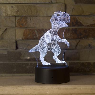 China ALWAYS Modern Factory Selling Custom 3D Unicorn Dinosaur LED Lamp Base Acrylic Night Lights for sale