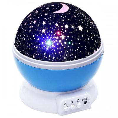 China New Modern Rotating Star Projector Night Lights Rotating Star Moon Projection Lamp for Room for sale