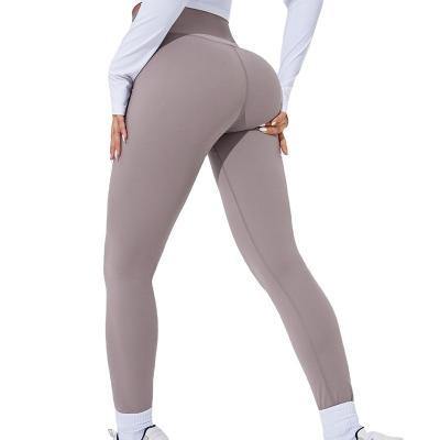 China Breathable Women's Fitness Leggings Sportswear Butt Lift Sports Yoga Wear Workout Pants Women's Leggings Feels like skin for sale