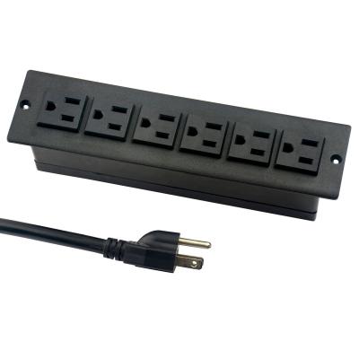 China Residential / Multi-Purpose Recessed Tabletop Socket Power Strip Furniture US / UK Standard for sale