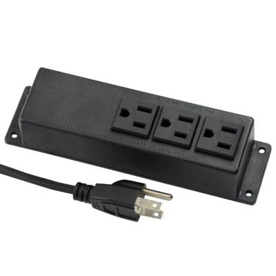 China 3 Socket Residential / General Purpose Surface Tabletop Power Outlet In US / UK Standard Power Strip Furniture Hotel for sale