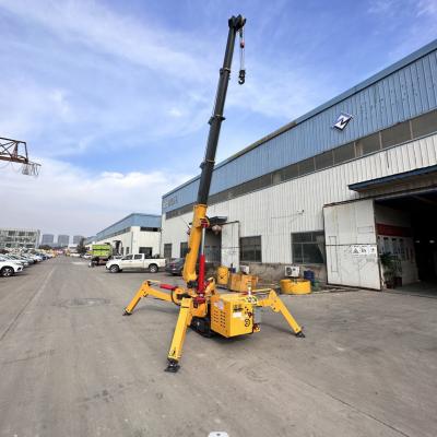 China Other Narrow Space Crawler Spider Construction Crane 360degree Jib Crane Hydraulic Telescopic Architecture Engineering for sale