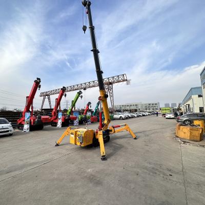 China Other Construction Crawler Crane T3 5 8 1.2 Indoor Lift Mini Hydraulic Spider Crane 10 T Renovation Plant for sale