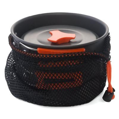 China NEW COLORFUL orange hot sale aluminum alloy cookware light camping cookware comping kit for sale