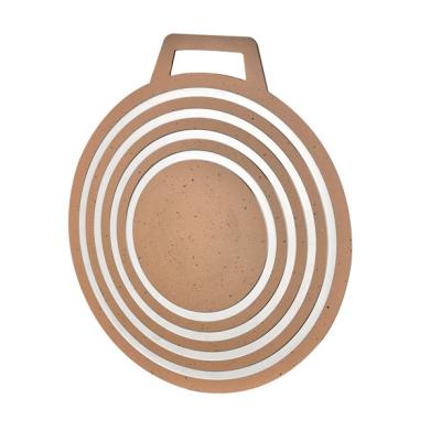 China General Use For Gas And Induction Cooker Marble Coating Bake Pan High Temperature Resistant Nonstick Kitchen Aluminum Flat Pan for sale