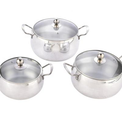 China Current Best Selling Viable Aluminum Kitchen Belly Pots and Pans Belly Pot Set for sale