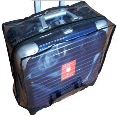 China Eco-friendly Clear PVC Luggage Cover Waterproof Zipper Transparent Luggage Cover for sale