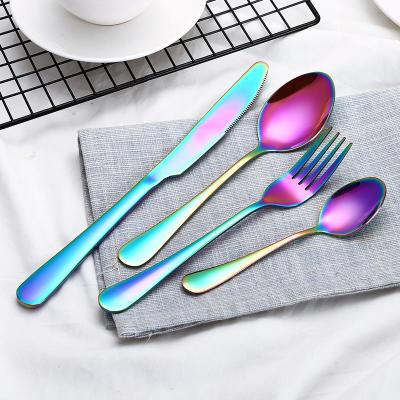 China Viable Wholesale Bulk Stainless Steel Spoon Fork And Knife Flatware With Case for sale