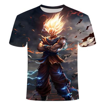 China New short sleeve men's 3D T-shirt cartoon print head loose men's short sleeve manufacturers direct sales for sale