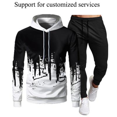 China Polyester/Cotton Autumn And Winter With Logo Custom Printed Hooded Mens Hooded Cardigan Velvet Zipper Coat for sale